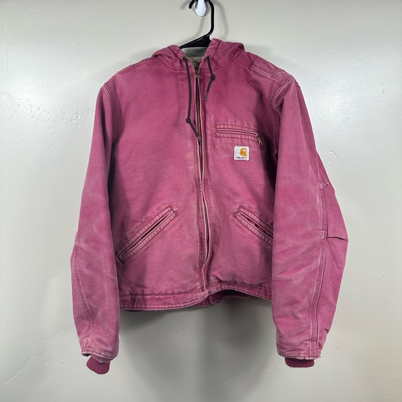 Carhartt Jackets & Blazers - CARHARTT Womens Sherpa Lined Sandstone Merlot Purple Sierra Jacket Size Small